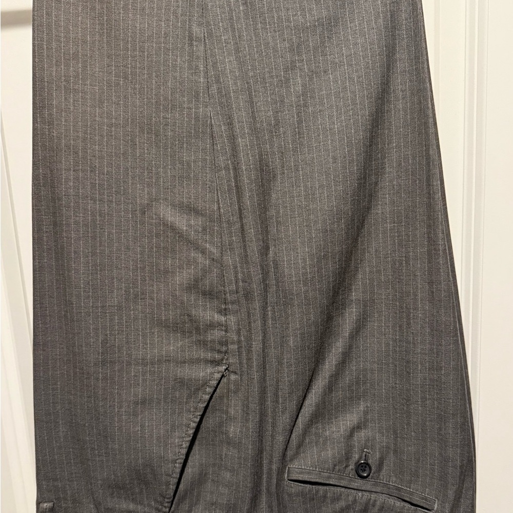 GAP Gray Striped Relaxed Fit Pants
